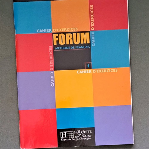 Forum Methode De Francais 1 student's book and workbook like new, French