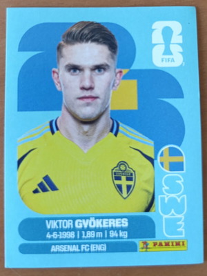 FIFA World Cup 2026 αυτοκόλλητο Victor Gyökeres καινούργιο