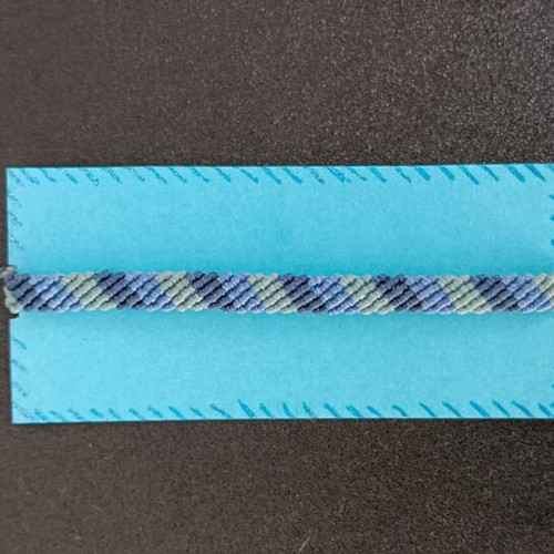 Handmade macrame bracelet new in shades of blue