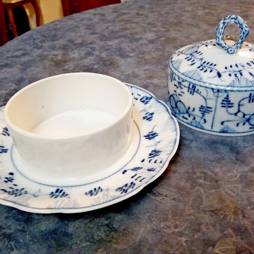 Vintage porcelain butter dish