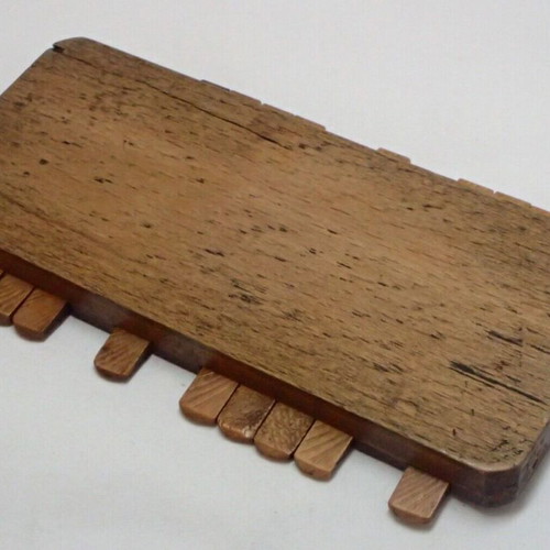 Vintage wooden Bezique used, game score counter