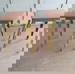  Σετ 2 τραπεζάκια - σκαμπό