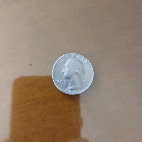 Quarter dollar 1967 in excellent condition