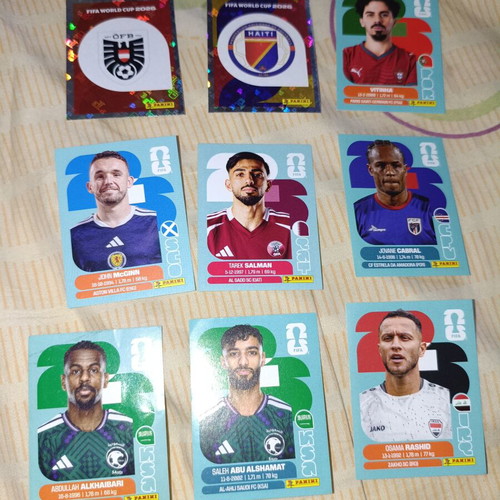 Panini World Cup 2026 stickers, pack of 9