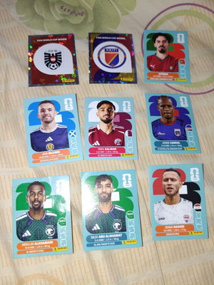 Panini World Cup 2026 stickers, pack of 9