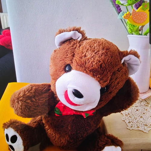 Goodys plush teddy bear like new, box only