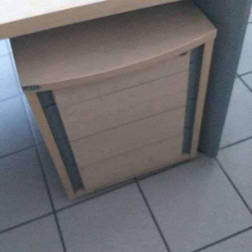 SATO executive office set used with desk, drawer unit, bookshelf and leather chair