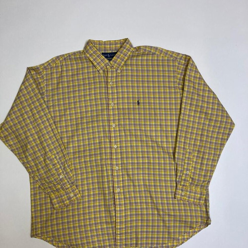 Ralph Lauren Blake Oxford long shirt, yellow check, XXL