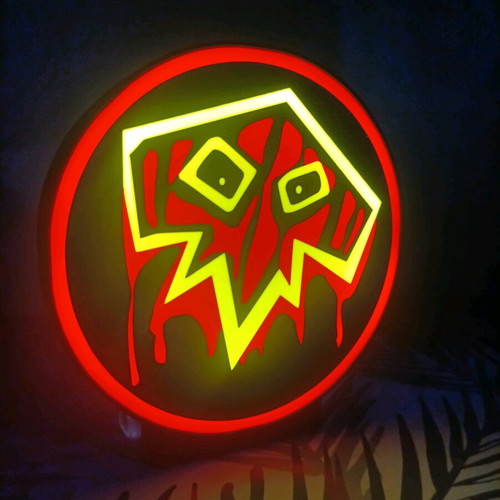 WoW Shaman Emblem Gaming Lamp new, OG logo
