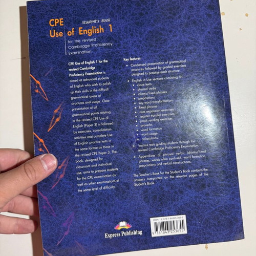CPE Use of English 1 Student's Book used, Cambridge proficiency