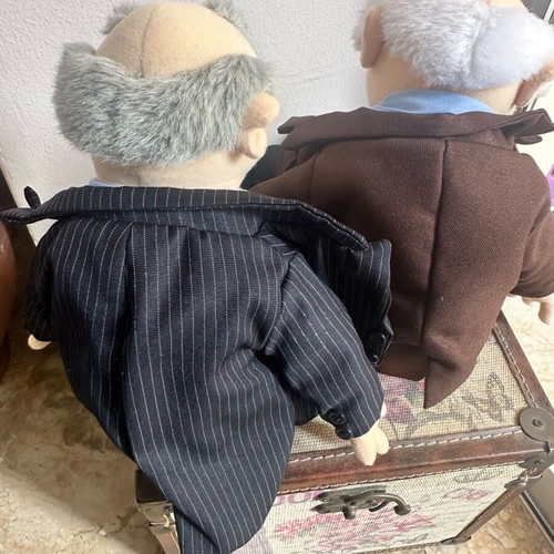 Muppet Show Statler and Waldorf collectible plush dolls like new