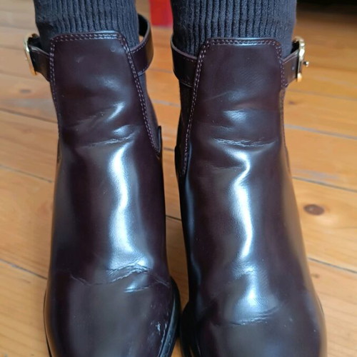Zara boots like new, brown, heeled shoes