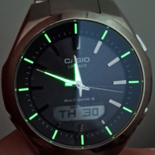 Casio Lineage LCW-M500T titanium watch, sapphire, radio controlled, solar