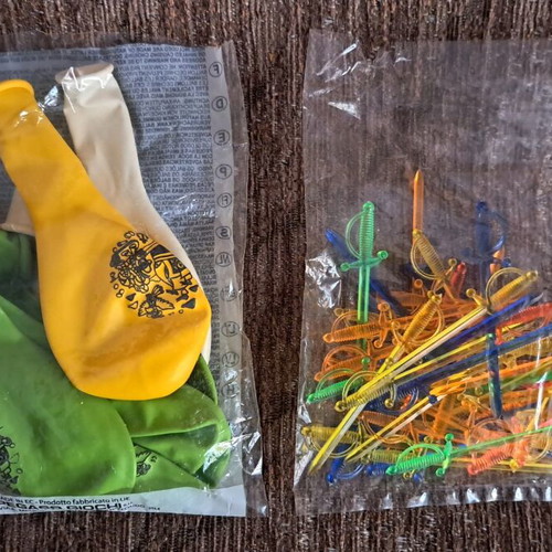 Pirate party supplies new with 48 toothpicks and 7 balloons