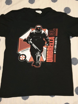 Resident Evil T-shirt used, size Medium, black