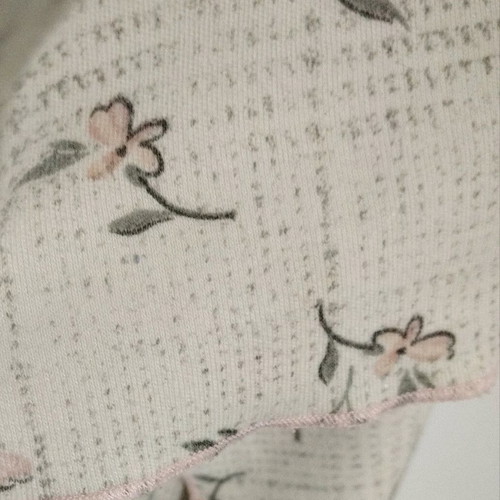 Lanes nightgown like new, size large, ecru with pink flowers