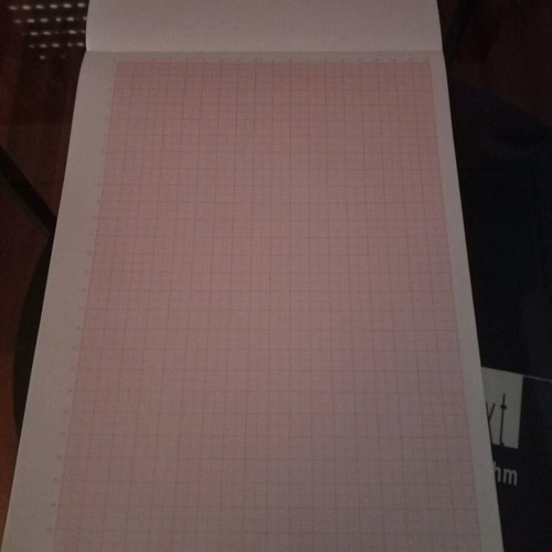 Graph pad used 24 sheets A4 millimetered