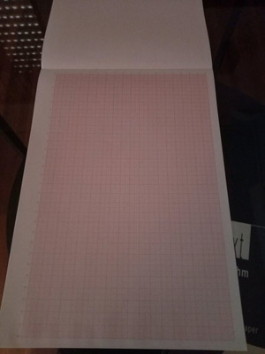 Graph pad used 24 sheets A4 millimetered
