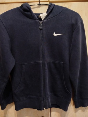 Nike thin hoodie used, navy blue, size 8-10