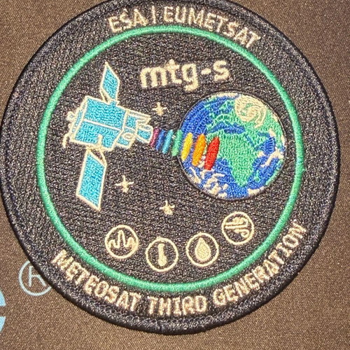 ESA MTG-S patch new fabric embroidery