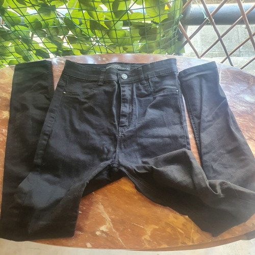 Stradivarius black jeans size M 38 10, like new, elastic fabric