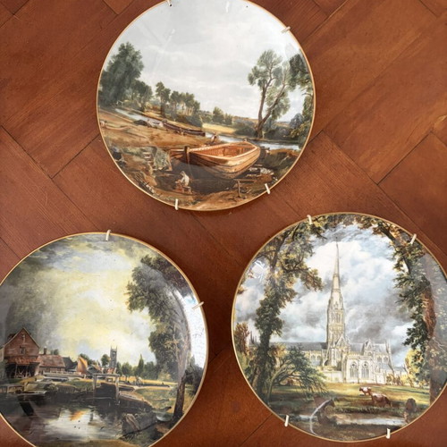 Σετ 6 διακοσμητικά πιάτα Constable, Crown Staffordshire Victoria and Albert Museum