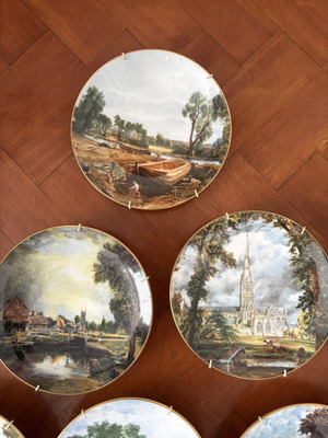 Σετ 6 διακοσμητικά πιάτα Constable, Crown Staffordshire Victoria and Albert Museum