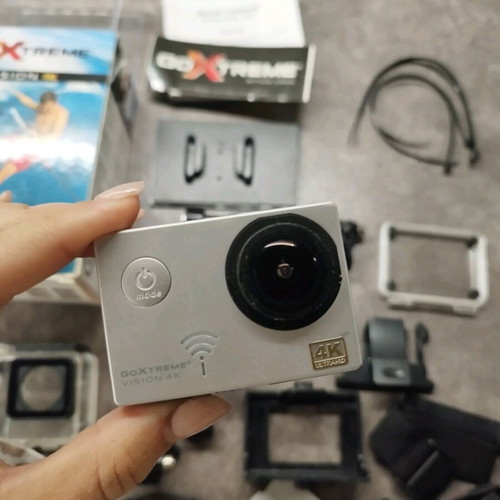 Go X Treme action camera used, Real 4K Ultra HD