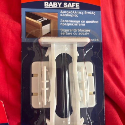 Baby Safe Adhesive Double Locks Pack of 3 New