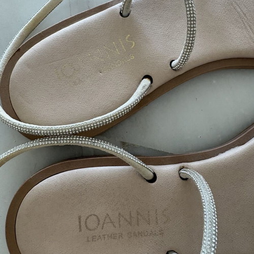 Ioannis silver sandals size 40