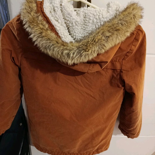 Mothercare kids winter jacket used brown size 7-8 years