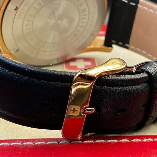 Swiss Military Hanowa Navalus watch like new, men's, black and gold