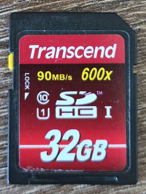 Transcend SDHC card 16GB 90MB/s