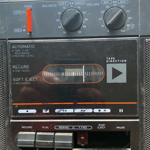 SABA radio cassette player used with power and batteries