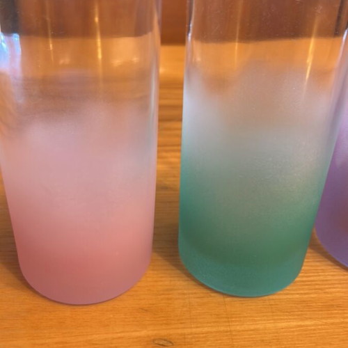 Gradient glasses like new, set of 6 pieces