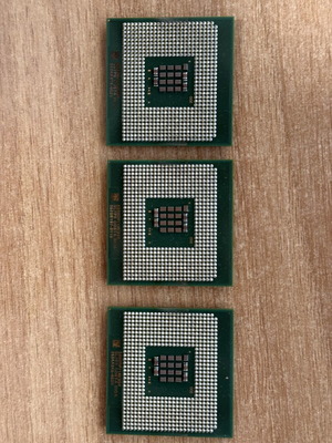 Intel processors pack of 3 used