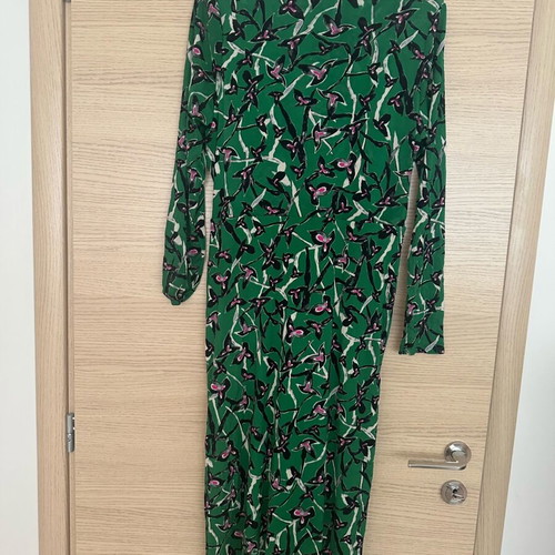 Diane von Furstenberg Charlotte φόρεμα σαν καινούργιο, διπλής όψης δίχτυ, πράσινο και μωβ