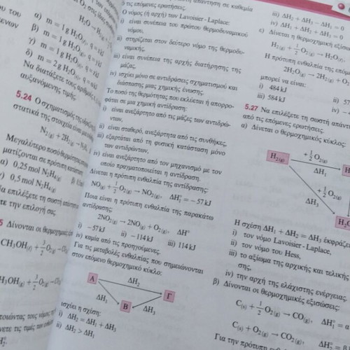 Chemistry G Lykeiou textbooks used with limited notes