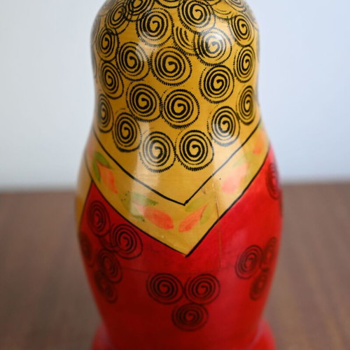 Vintage Russian Matryoshka Nesting Dolls Set of 5 Handpainted