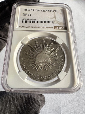 Μεξικό 8 Reales 1832 Zs OM ασημένιο νόμισμα πιστοποιημένο XF45