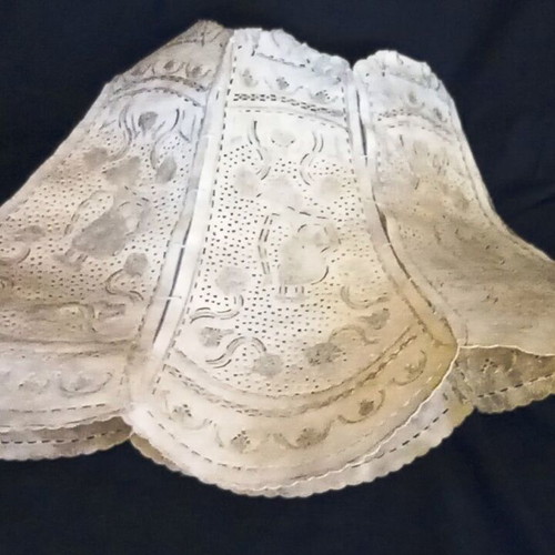 Vintage Handmade Lampshade from Papyrus 36cm used, ethnic boho