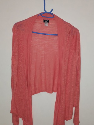 H&M women's cardigan like new, pink coral, size M
