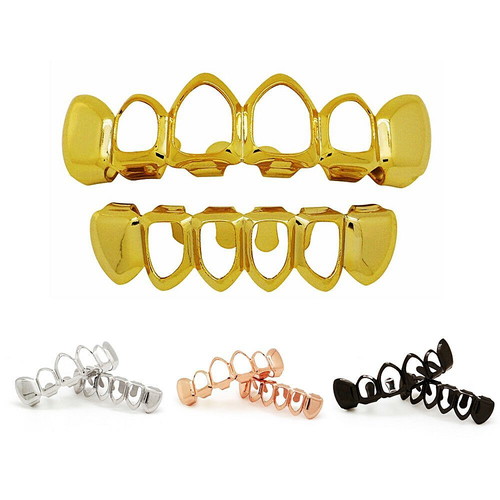Grillz rapper teeth frame type new, 4 color models