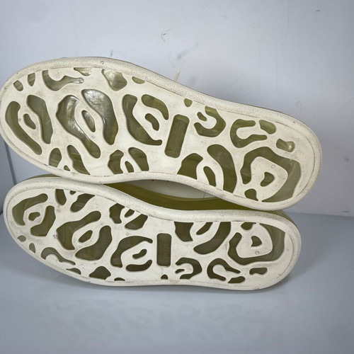 Alexander McQueen Oversized Sneakers Size 37 Like New, White Leather