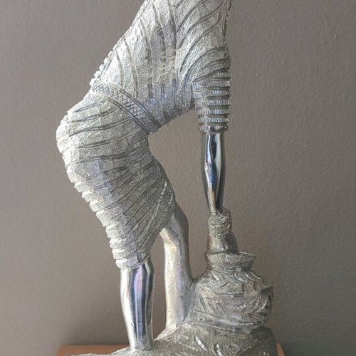 Vintage Metal Silver-Plated Figurine