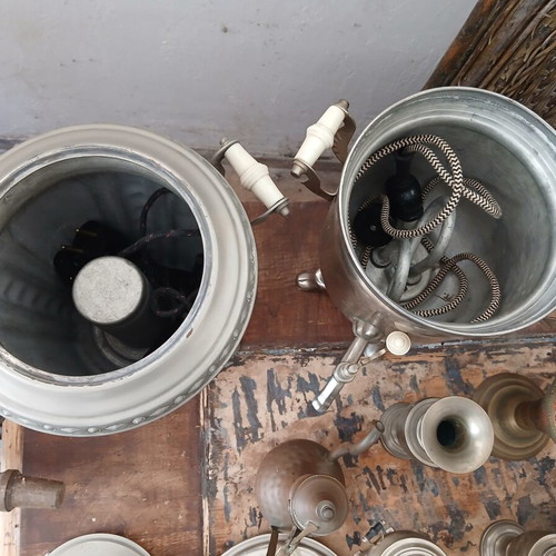 Vintage metal utensils like new, samovars, jugs and vases