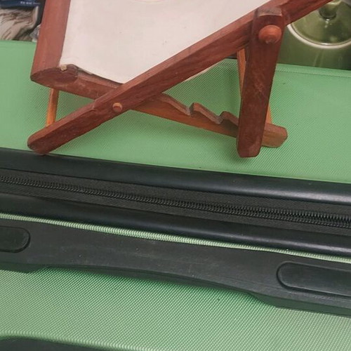 Wooden phone stand with fabric like new