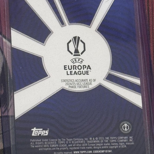 Χαράλαμπος Κωστούλας Topps Merlin UEFA Super Rare RC κάρτα σαν καινούργιο Ολυμπιακός