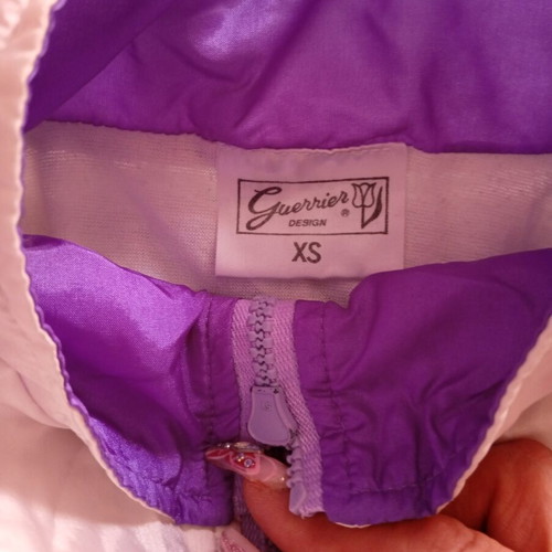 Vintage jacket like new, white and purple, size M