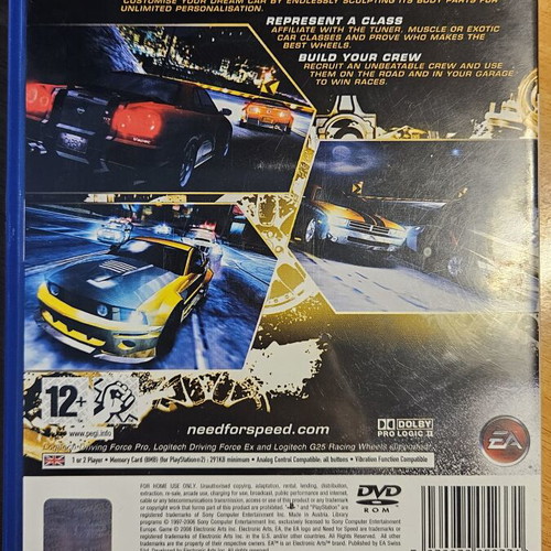 Need for Speed Carbon PlayStation 2 game used, action racing simulation